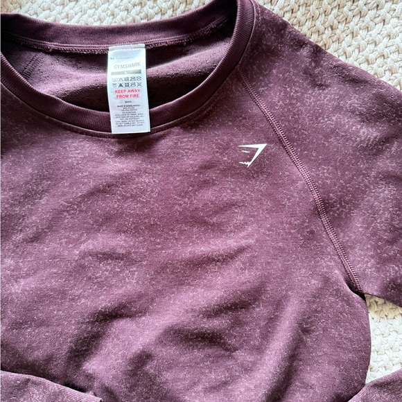 Gymshark Burgundy Long Sleeve Top - Picture 2 of 5